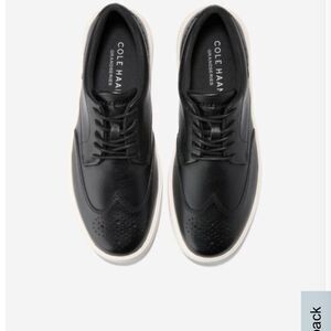 Cole Haan Black Leather Wingtip Sneakers 10.5M